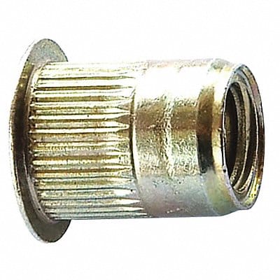 Rivet Nut Knurled Steel Zinc Yellow PK10