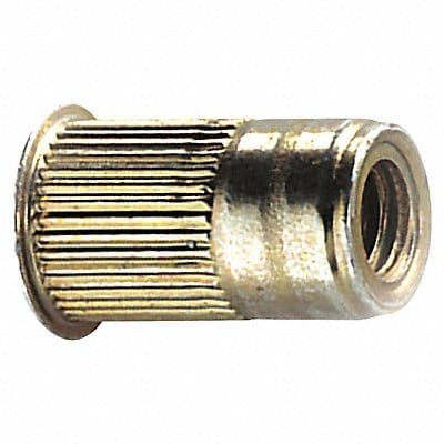 Rivet Nut Knurled Steel Zinc Yellow PK10