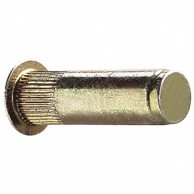 Rivet Nut Knurled Steel Zinc Yellow PK25