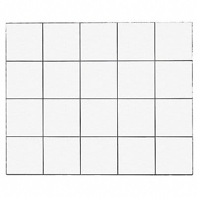 Magnetic Squares 3/4 in W White PK20