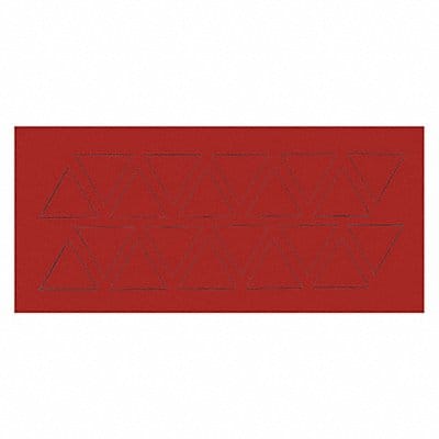 Magnetic Triangles 3/4 in W Red PK20