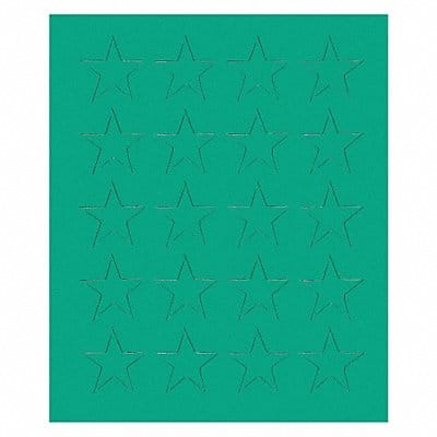 Magnetic Stars 3/4 in W Green PK20