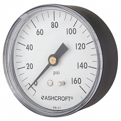 Gauge Pressure 0 to 160 psi ABS 2-1/2 in