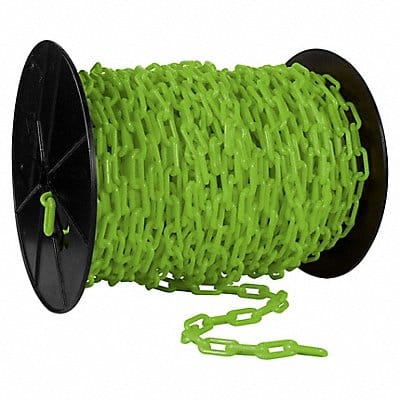 Plastic Chain 200 ft L Safety Green