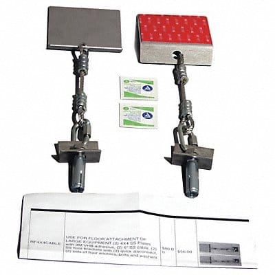 Adhesive Plate Assembly Floor Bracket