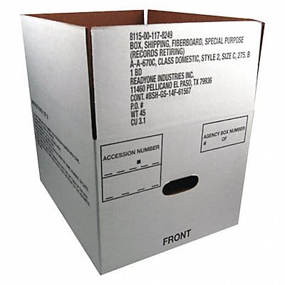 Storage Box 14-3/4X12 X 9-1/2 PK25