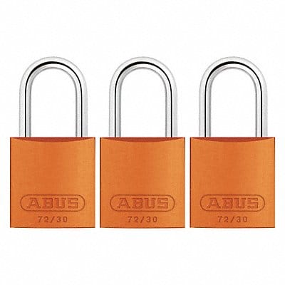 Lockout Padlock KA Orange 2-17/32 H PK3