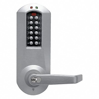 Electronic Lock Satin Chrome 12 Button