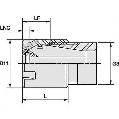 ER 16 SLIM LINE COOLANT LOCKNUT