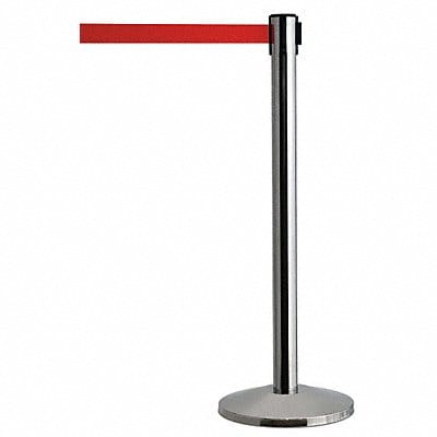 Barrier Post with Belt Metal 7-1/2 ft L