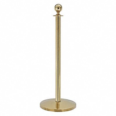 Ball Top Rope Post Polished Brass 39 in.