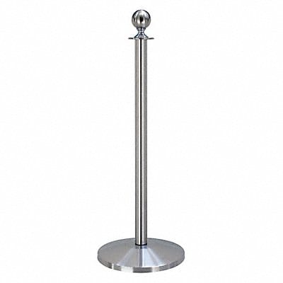 Ball Top Rope Post Satin Stainless Steel