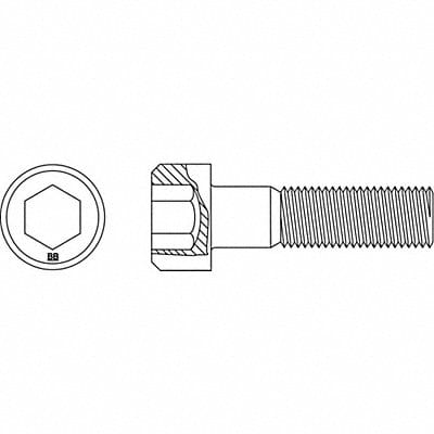 SHCS Steel 1/2 -13 17in L PK3