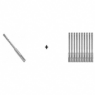 Hammer Drill Bit SDS Plus 1/4 x 2 PK25