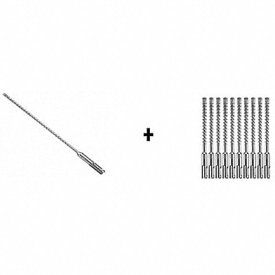 Hammer Drill Bit SDS Plus 3/16 x6 PK25