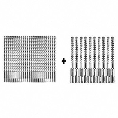 Hammer Drill Bit SDS Plus 3/8 x10 PK25