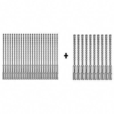 Hammer Drill Bit SDS Plus 1/4 x4 PK25