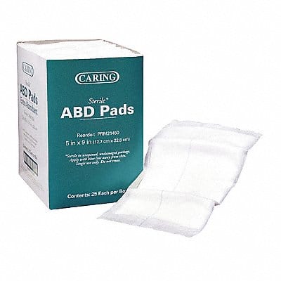 Pads Sterile Abdominal 5x9 PK25