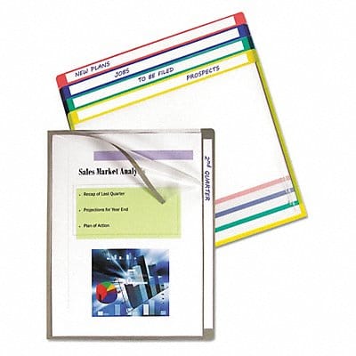 Write-On Folders Letter Assorted PK25