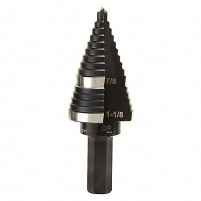 Step Drill Bit N.11 Double-Fluted