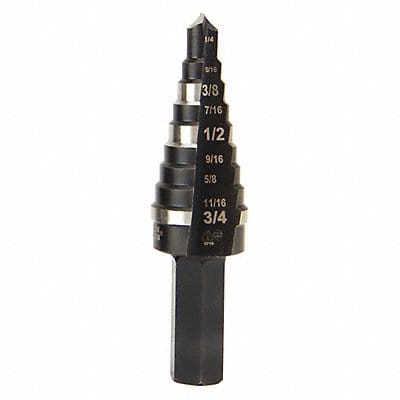 Step Drill Bit N.3 Double-Fluted