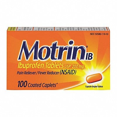 Medication Motrin Caplets PK100