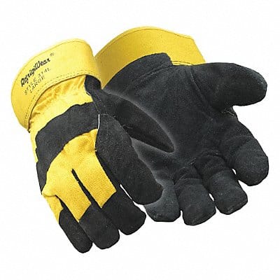 Leather Gloves Black/Tan L PR