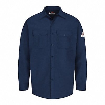 G7306 FR Long Sleeve Shirt Button Navy S