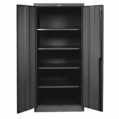 Storage Cabinet 72 x48 x24 Black 4Shlv