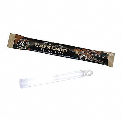 Lightstick White 1/2 hr 6 in L PK10