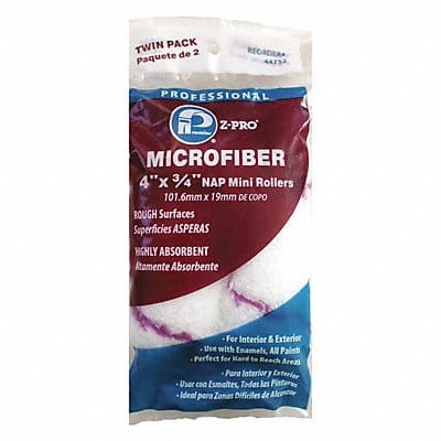 Microfiber Roller 4 L 3/4 Nap PK2