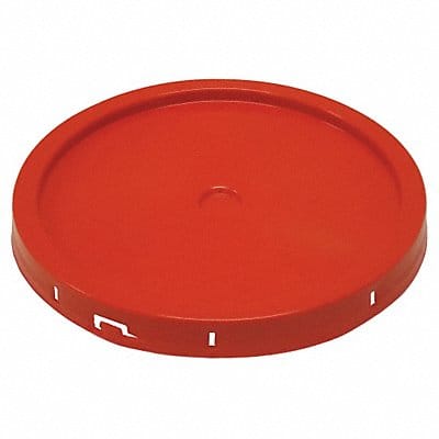 Plastic Pail Lid Red HDPE