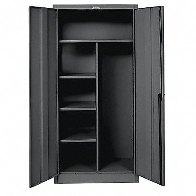 K4196 Storage Cabinet 78 x48 x24 Black 4Shlv