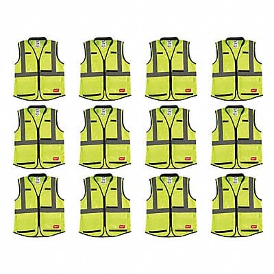 High Visibility Vest 12 pk 3XL/4XL