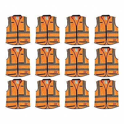 High Visibility Vest 12 pk L/XL