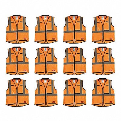 High Visibility Vest 12 pk L/XL