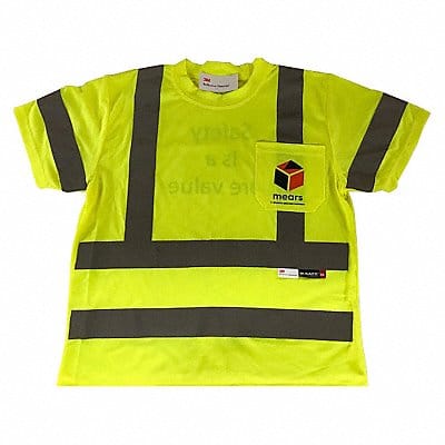 Shrt Sleeve HiViz Reflectve w/Mears Logo