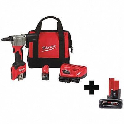 Rivet Tool Kit 12V Cordless 10-3/4 H