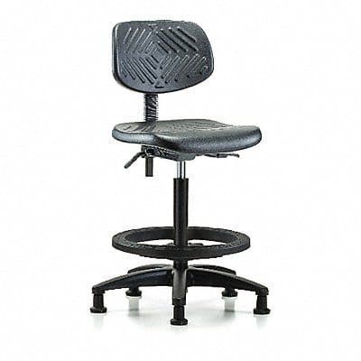 Poly Chair High FR Glides Black Poly