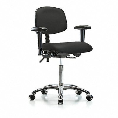 Vin Chair Chrome Med T AA Cast Blk