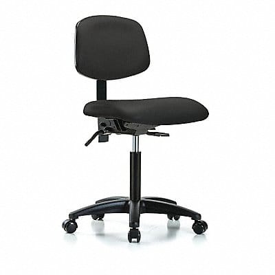 Vinyl Chair Med Tilt Casters Black