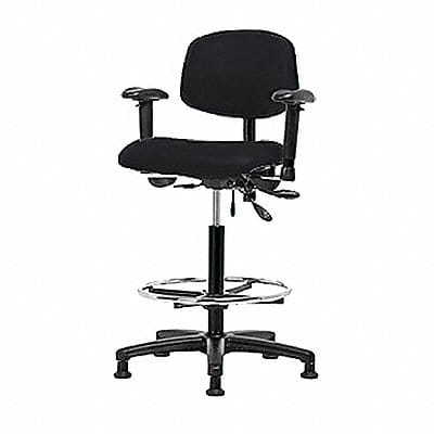 Vinyl Chair Hi T AA FR Stat Blk