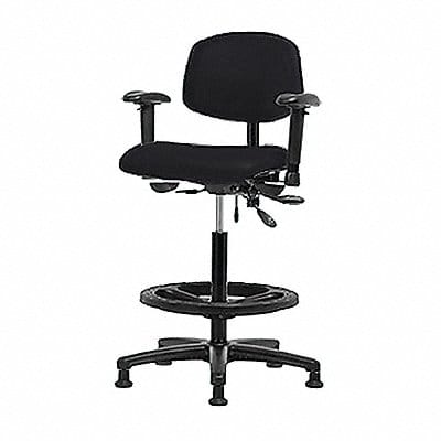 Vinyl Chair Hi T AA FR Stat Blk