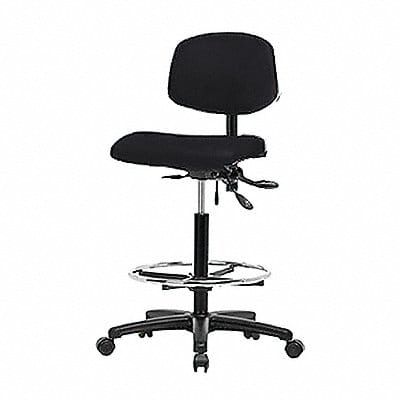 Vinyl Chair High FR Casters Black