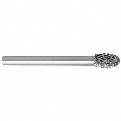 Oval Bur SE Radius End 3/16 Carbide