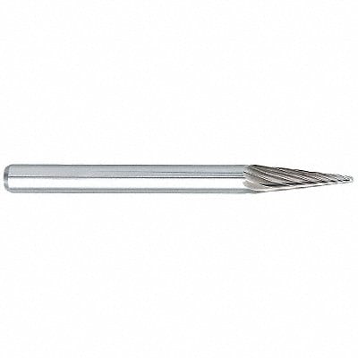 Cone Bur Pointed End 1/8 Carbide