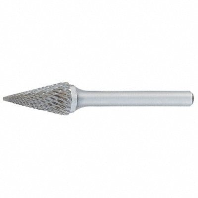 Cone Bur Pointed End 1/4 Carbide