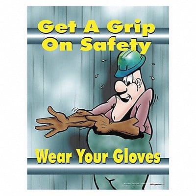 Safety Poster 22 in x 17 in Paper