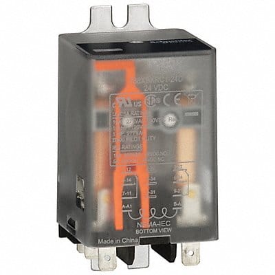 Flange Mount Relay 24V DC 10 A 8 Pins