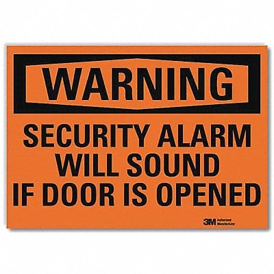 Security Sign 7x10in Reflective Sheeting